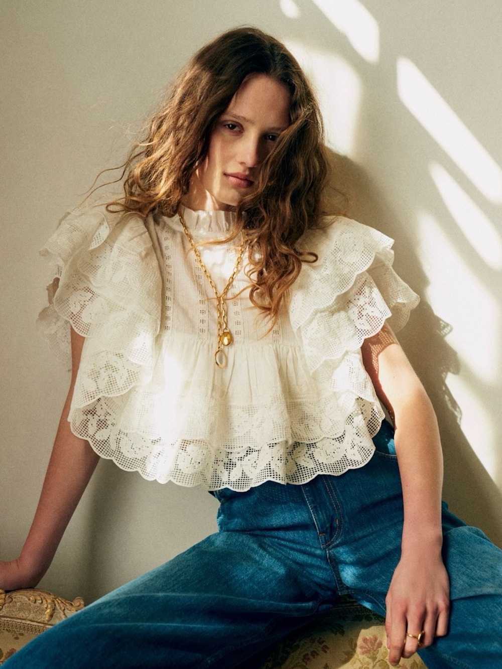 Sezane Leanie Blouse NWT Size 6